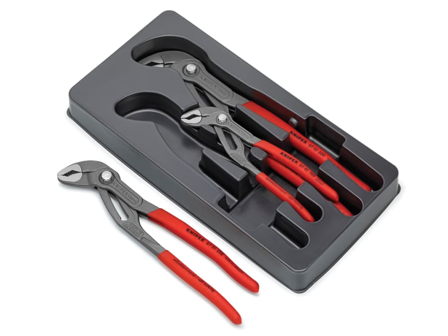 Knipex 002009V02 Cobra Water Pump Pliers Set 3 Piece