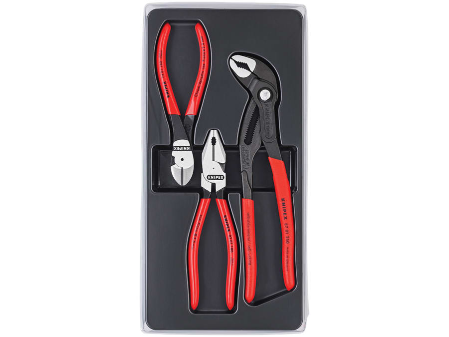 Knipex 002010 Power Pack High Leverage Pliers Set 3 Piece