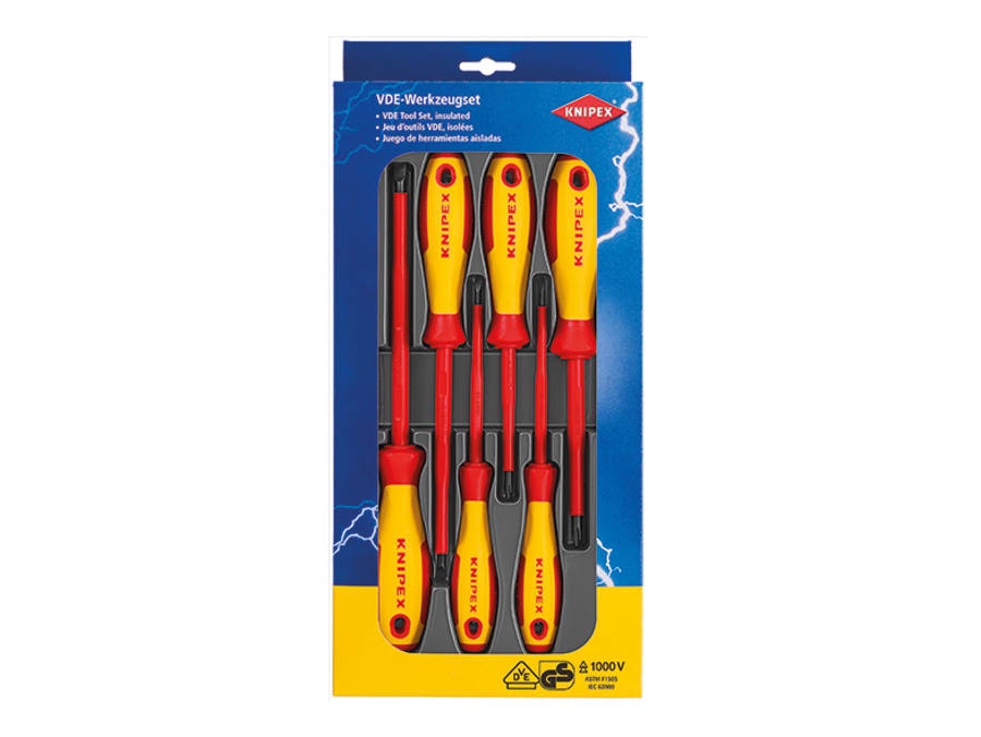 Knipex 002012V01 VDE Screwdriver Set 6 Piece