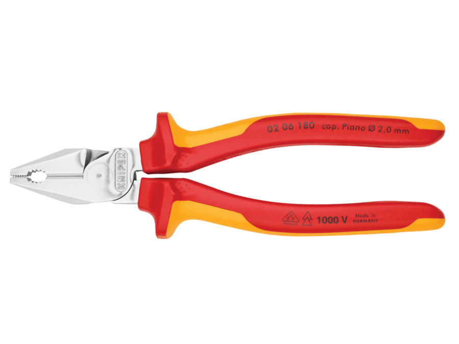 Knipex 0206180SB 180mm VDE High Leverage Combination Pliers