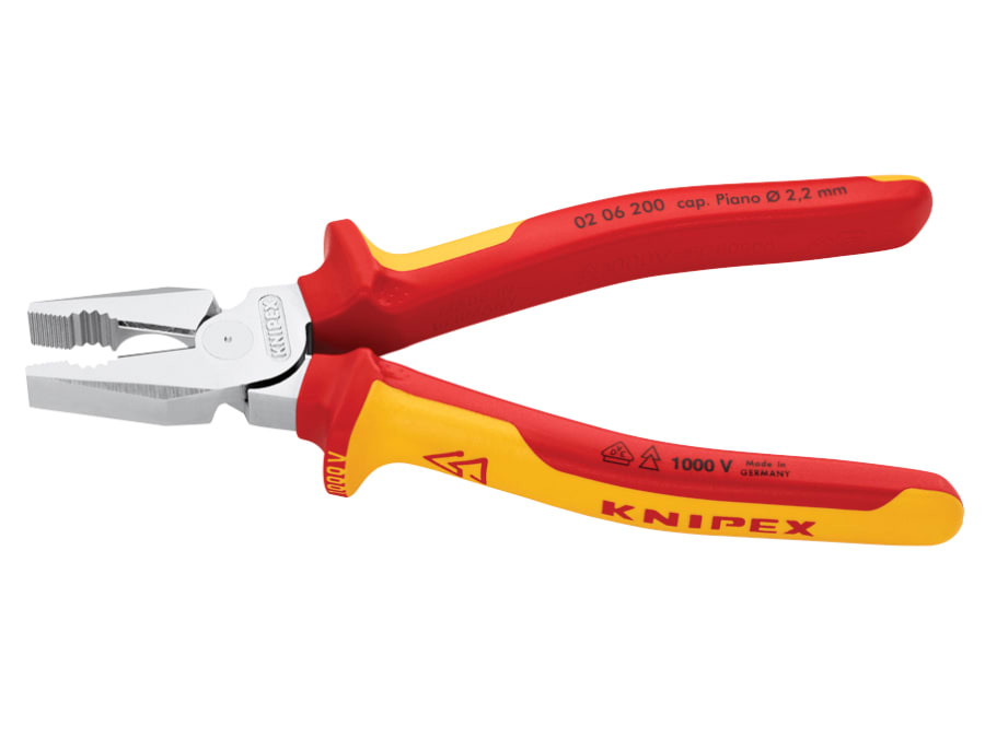 Knipex 0206200SB VDE High Leverage Combination Pliers 200mm