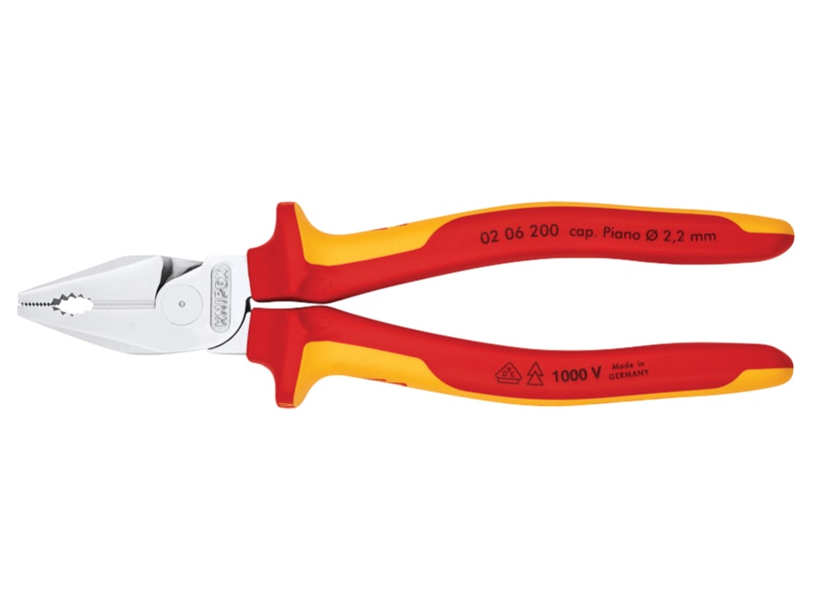 Knipex 0206200SB VDE High Leverage Combination Pliers 200mm