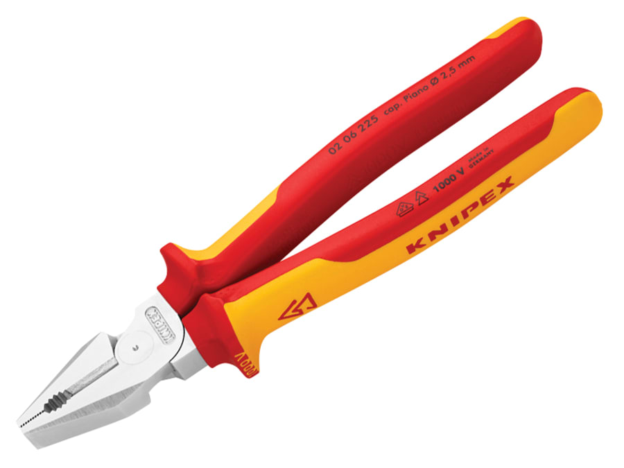 Knipex 0206225SB VDE High Leverage Combination Pliers 225mm