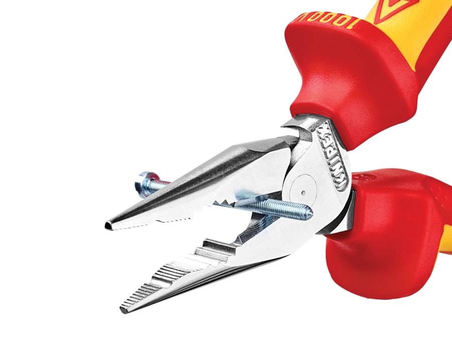 Knipex 0826145SB VDE High Leverage Needle Nose Pliers 145mm