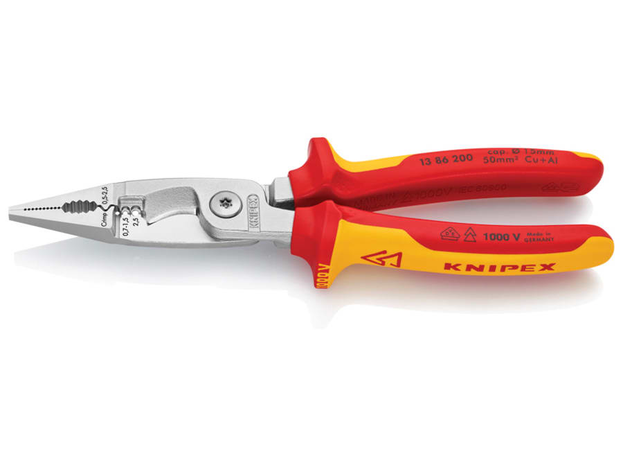 Knipex 1386200SB VDE Multifunctional Installation Pliers 200mm