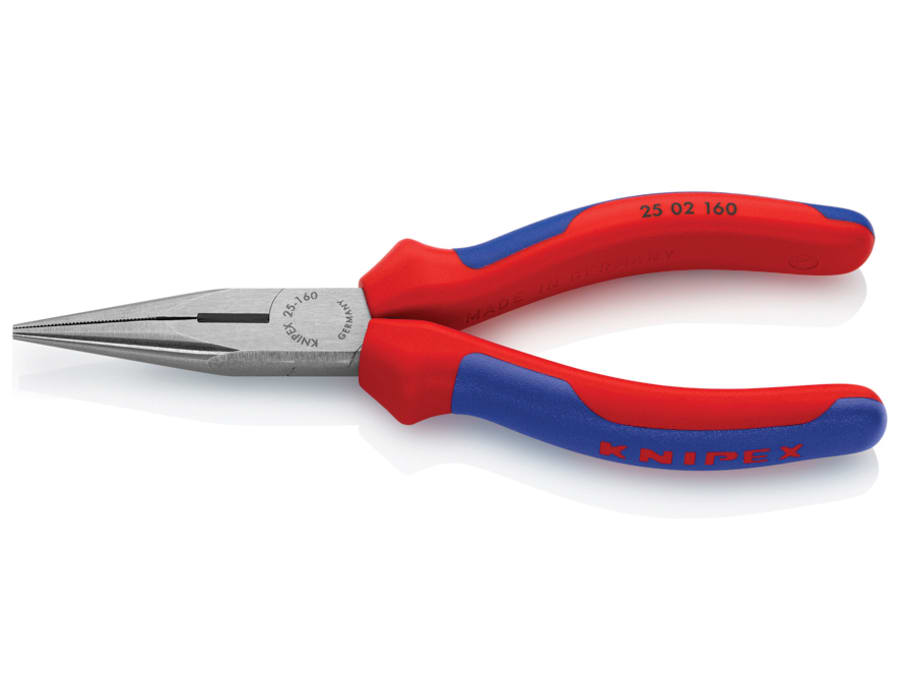 Knipex 2502160SB Snipe Nose Side Cutting Pliers 160mm