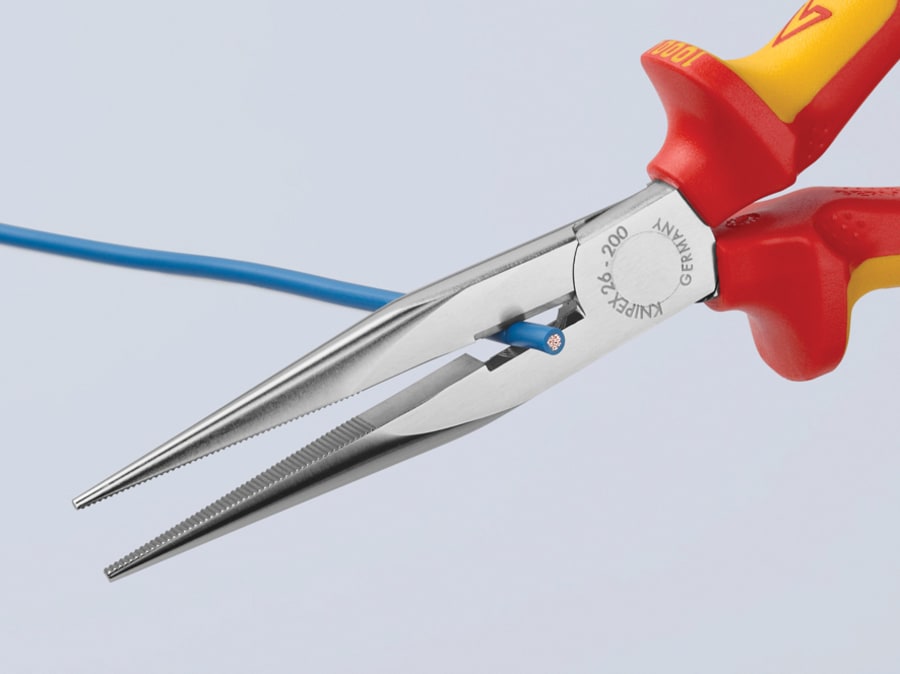 Knipex 2616200SB VDE Long Snipe Nose Side Cutting Pliers 200mm