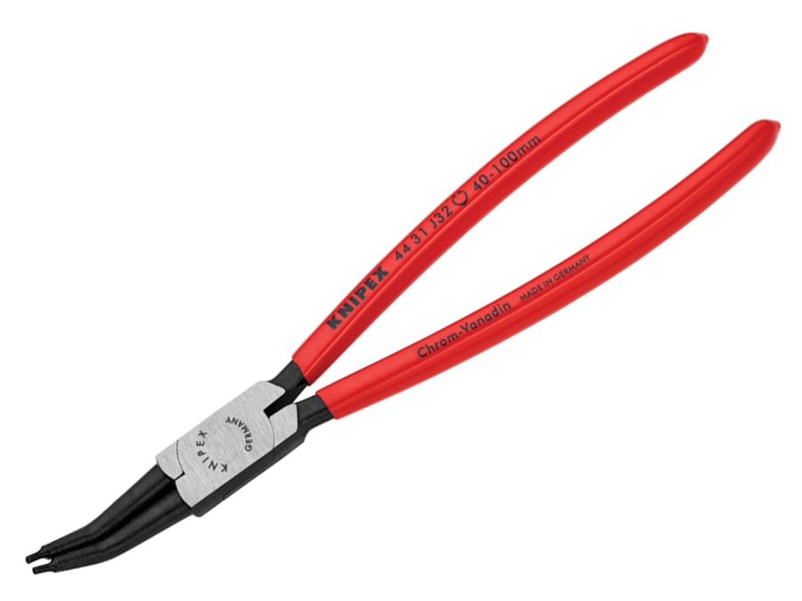 Knipex 4431J32 Internal Circlip Pliers 45° Bent Tip 40-100mm