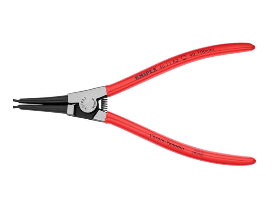 Knipex 4611A3SB Circlip Pliers External Straight 40-100mm