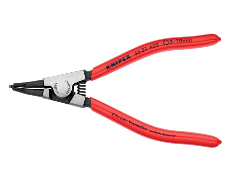 Knipex 4631A02 External Circlip Pliers 45° Bent Tip 3-10mm