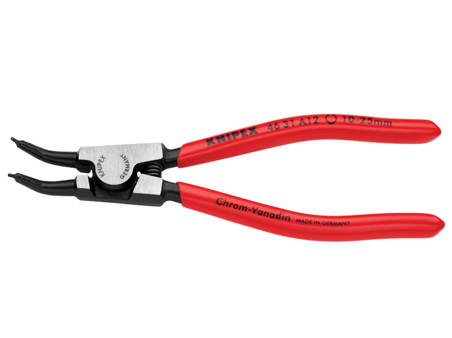 Knipex 4631A12 External Circlip Pliers 45° Bent Tip 10-25mm