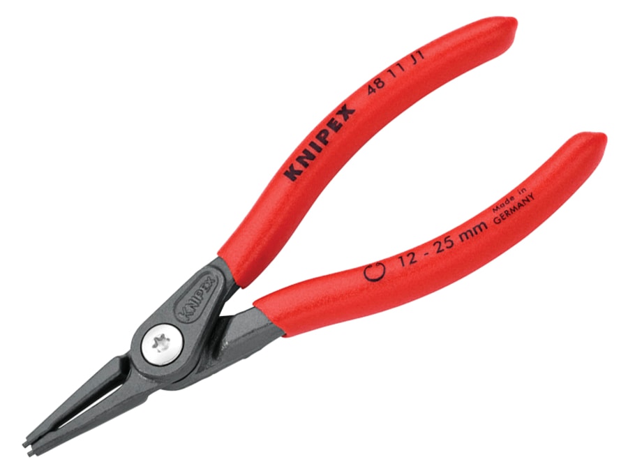 Knipex 4811J1SB Precision Circlip Pliers Internal Straight 12-25mm