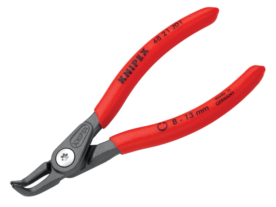 Knipex 4821J01SB Precision Circlip Pliers Internal 90° Bent 8-13mm