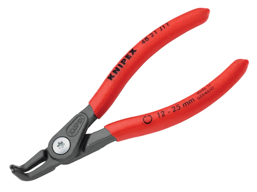 Knipex 4821J11 Precision Circlip Pliers Internal 90° Bent 12-25mm