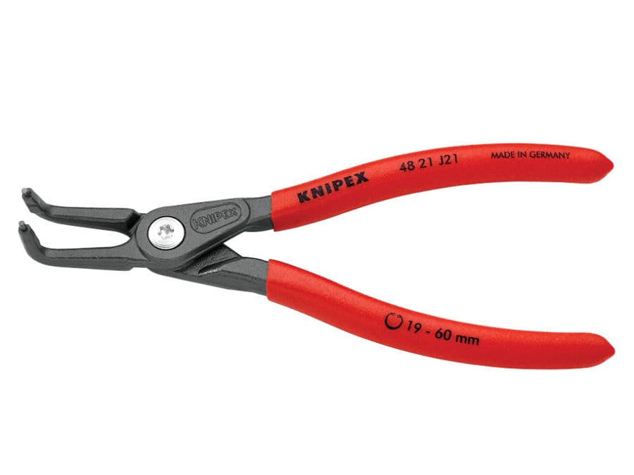 Knipex 4821J21SB Precision Circlip Pliers Internal 90° Bent 19-60mm