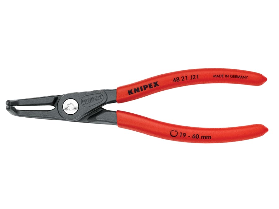 Knipex 4821J21SB Precision Circlip Pliers Internal 90° Bent 19-60mm