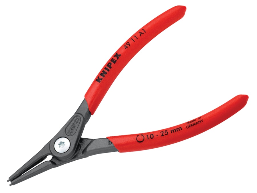 Knipex 4911A1SB Precision Circlip Pliers External Straight 10-25mm