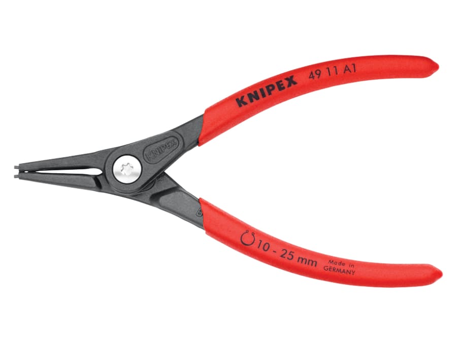 Knipex 4911A1SB Precision Circlip Pliers External Straight 10-25mm