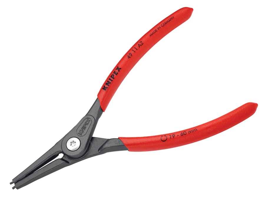 Knipex 4911A2SB Precision Circlip Pliers External Straight 19-60mm
