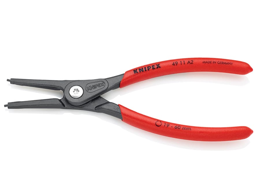 Knipex 4911A2SB Precision Circlip Pliers External Straight 19-60mm