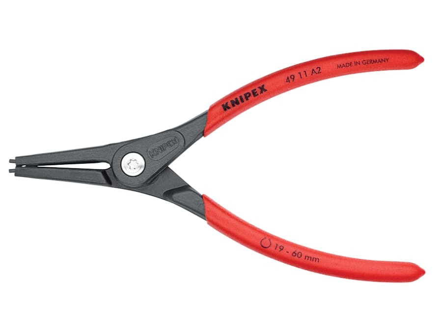 Knipex 4911A2SB Precision Circlip Pliers External Straight 19-60mm