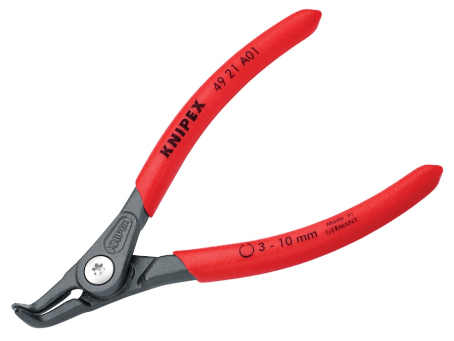 Knipex 4921A01SB External Circlip Pliers 90° 3-10mm