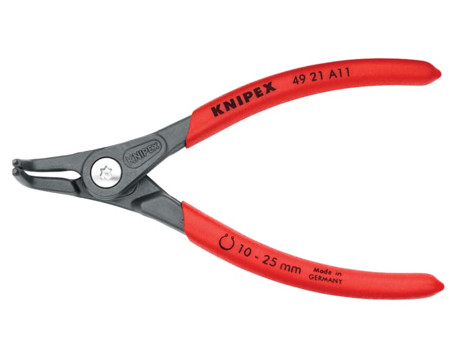 Knipex 4921A11 Precision Circlip Pliers External 90° Bent Tip 10-25mm