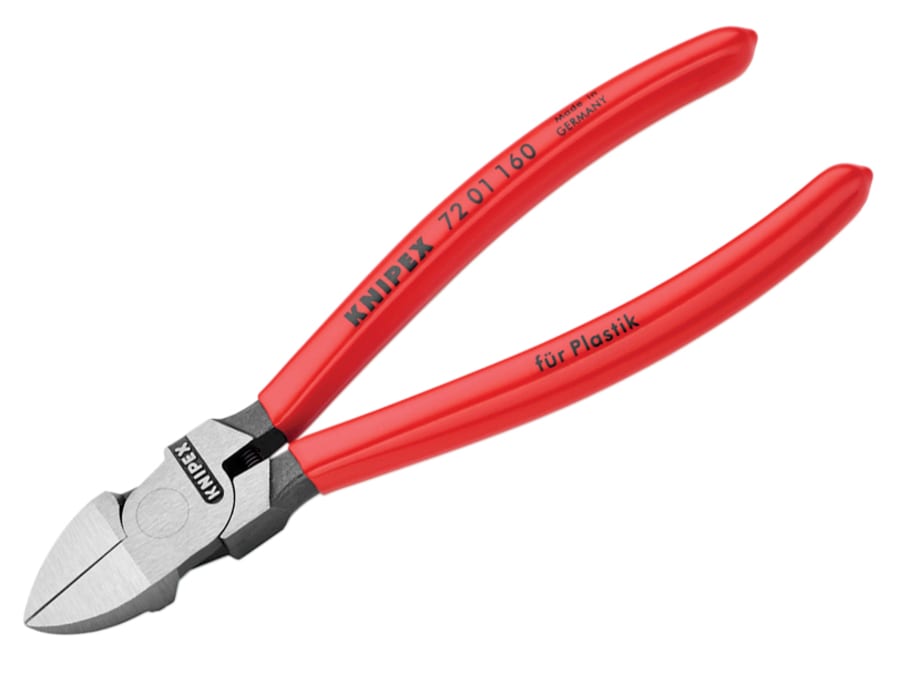 Knipex 7201160SB 160mm Diagonal Cutters for Plastics