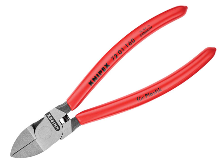 Knipex 7201160SB 160mm Diagonal Cutters for Plastics