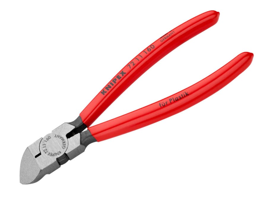 Knipex 7211160SB 160mm Diagonal Cutters for Plastics