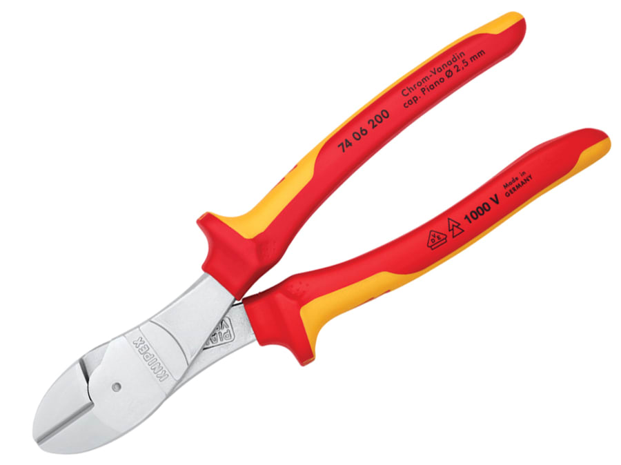 Knipex 7406200SB VDE High Leverage Diagonal Cutter 200mm