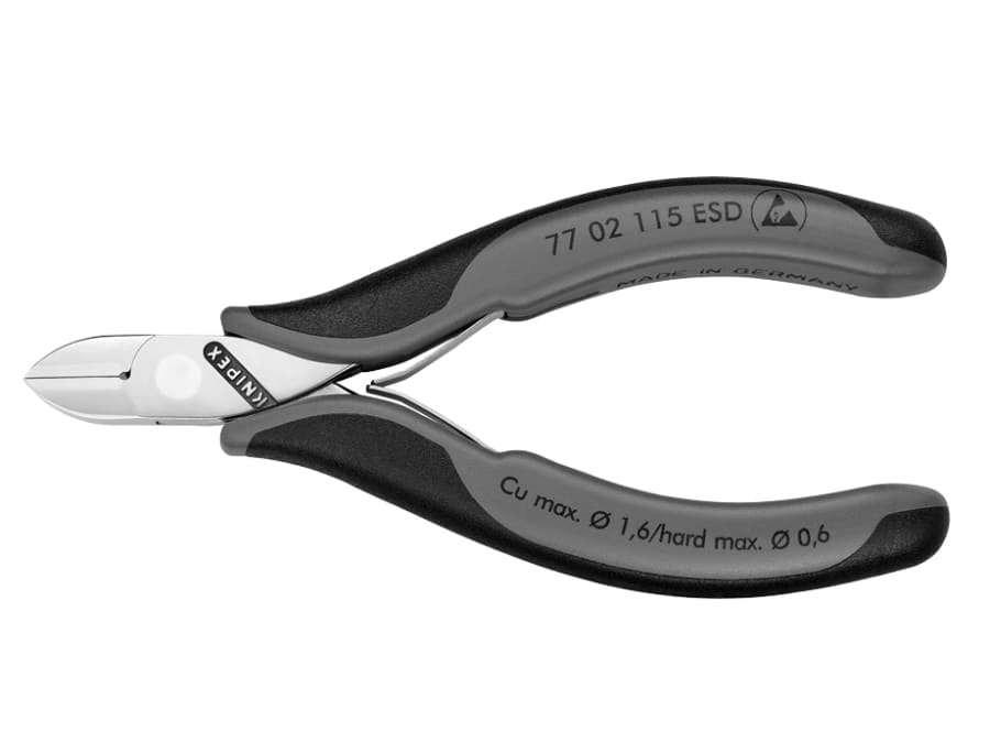 Knipex 7702115ESD 115mm Electronics Diagonal Cutters