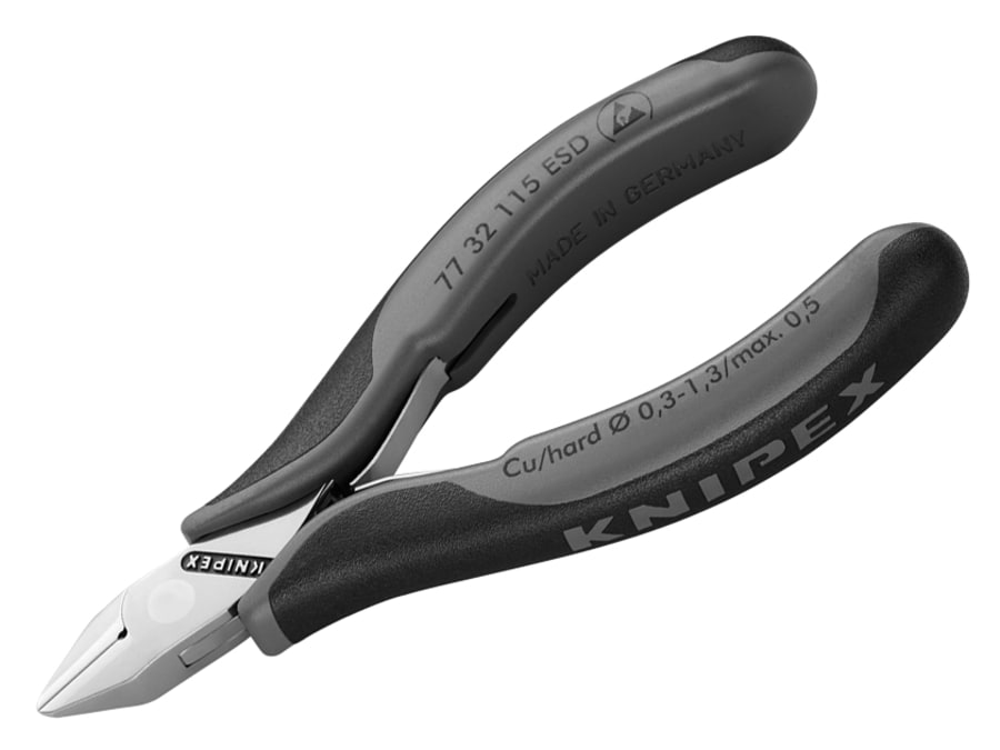 Knipex 7732115ESD 115mm Electronics Diagonal Cutters