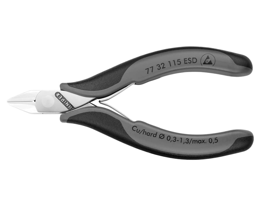 Knipex 7732115ESD 115mm Electronics Diagonal Cutters
