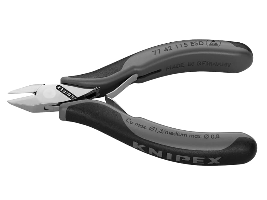Knipex 7742115ESD 115mm Electronics Diagonal Cutters