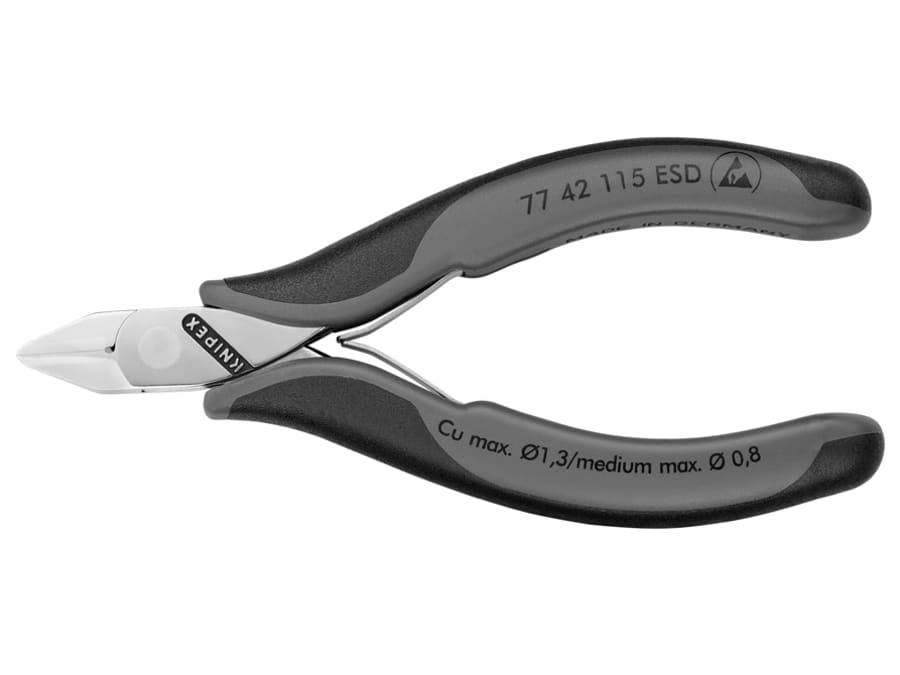 Knipex 7742115ESD 115mm Electronics Diagonal Cutters