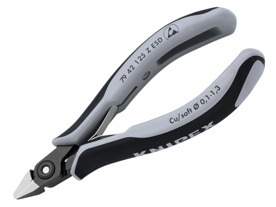 Knipex 7942125ZESD Precision Electronics Side Cutters 125mm