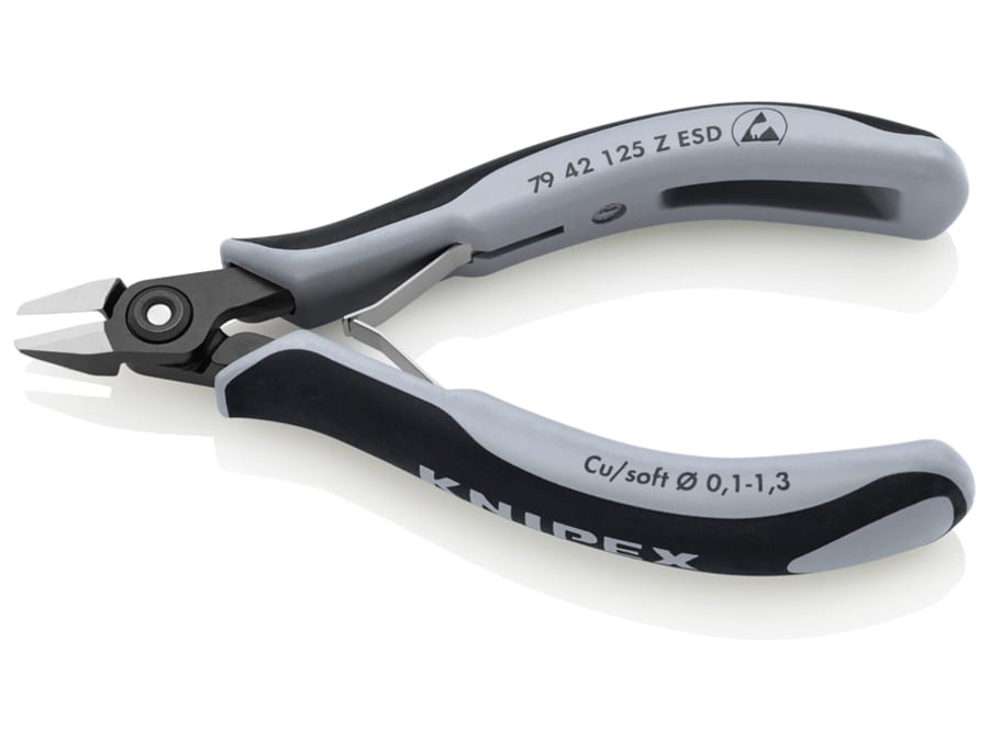 Knipex 7942125ZESD Precision Electronics Side Cutters 125mm