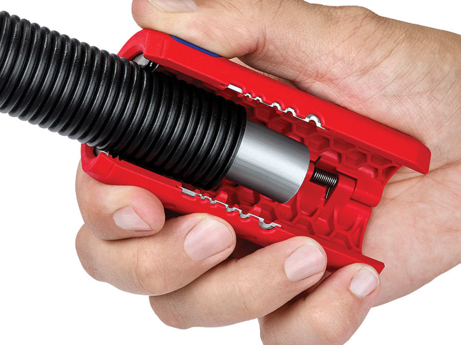 Knipex 902202SB TwistCut Corrugated Pipe Cutter 100mm