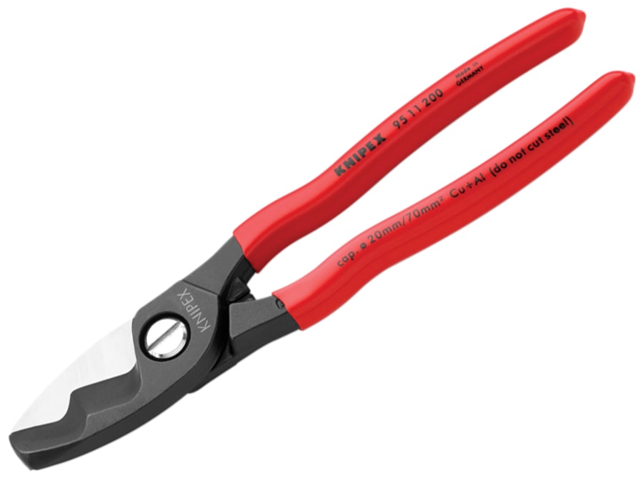 Knipex 9511200SB 200mm Cable Shears with Twin Cutting Edge