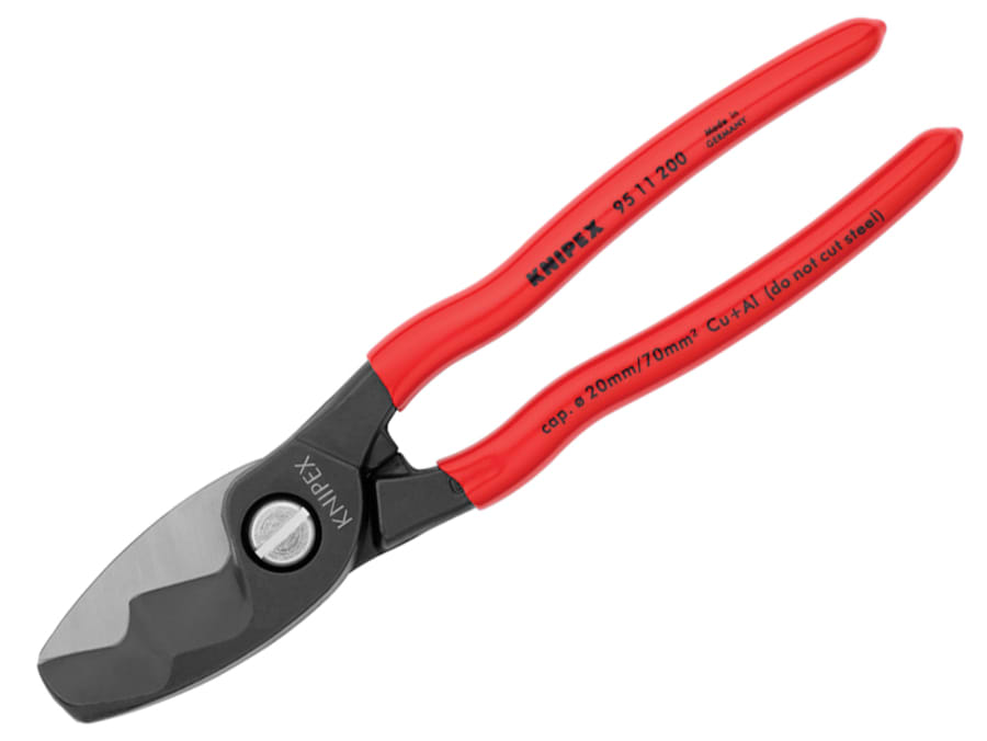 Knipex 9511200SB 200mm Cable Shears with Twin Cutting Edge