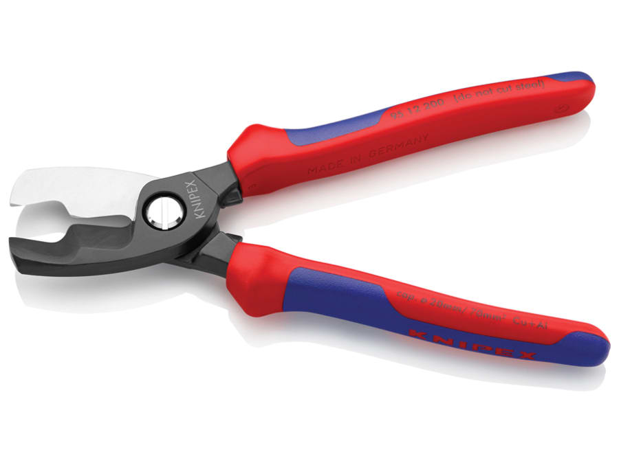 Knipex 9512200 200mm Cable Shears with Twin Cutting Edge