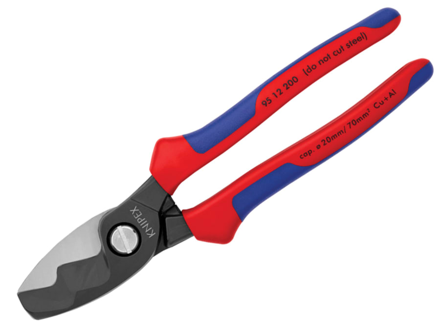 Knipex 9512200 200mm Cable Shears with Twin Cutting Edge