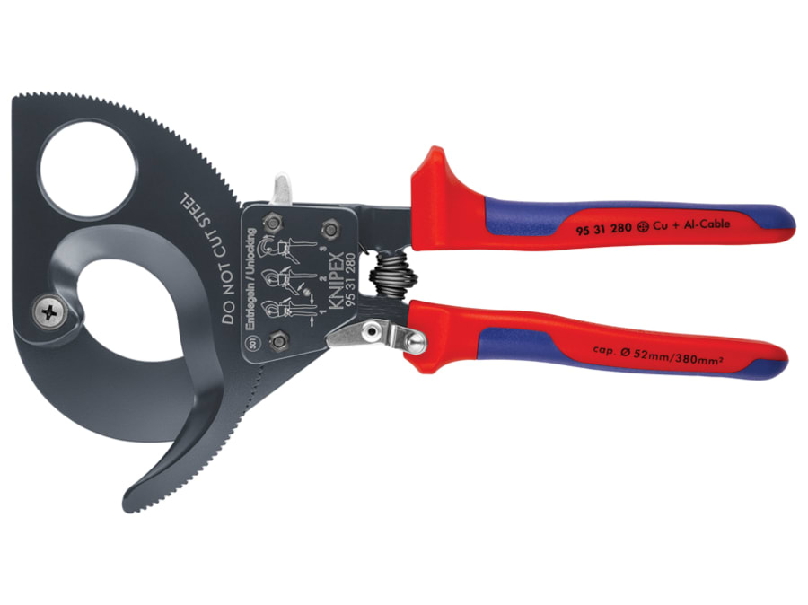 Knipex 9531280 280mm Ratchet Action Cable Shears