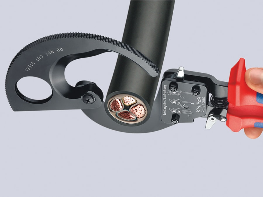 Knipex 9531280 280mm Ratchet Action Cable Shears