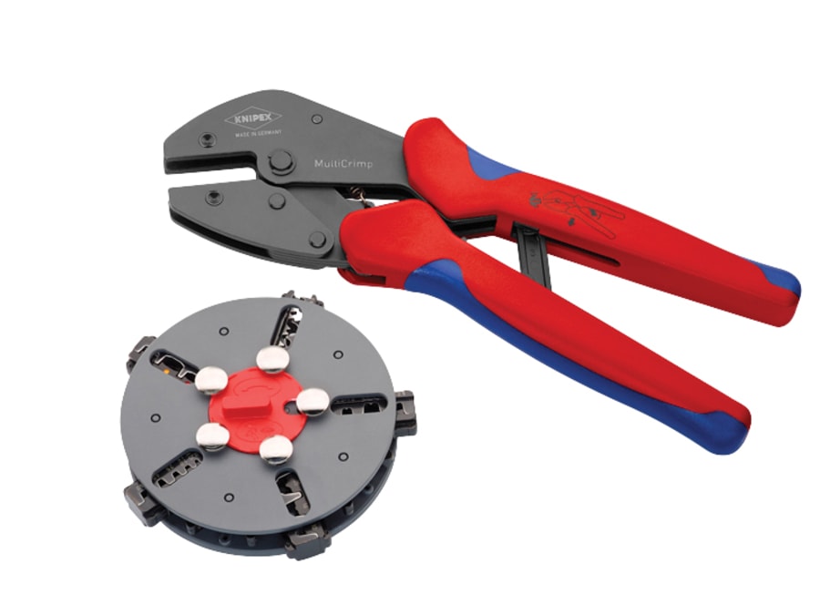 Knipex 973302 MultiCrimp Crimping Pliers with 5 Cartridges