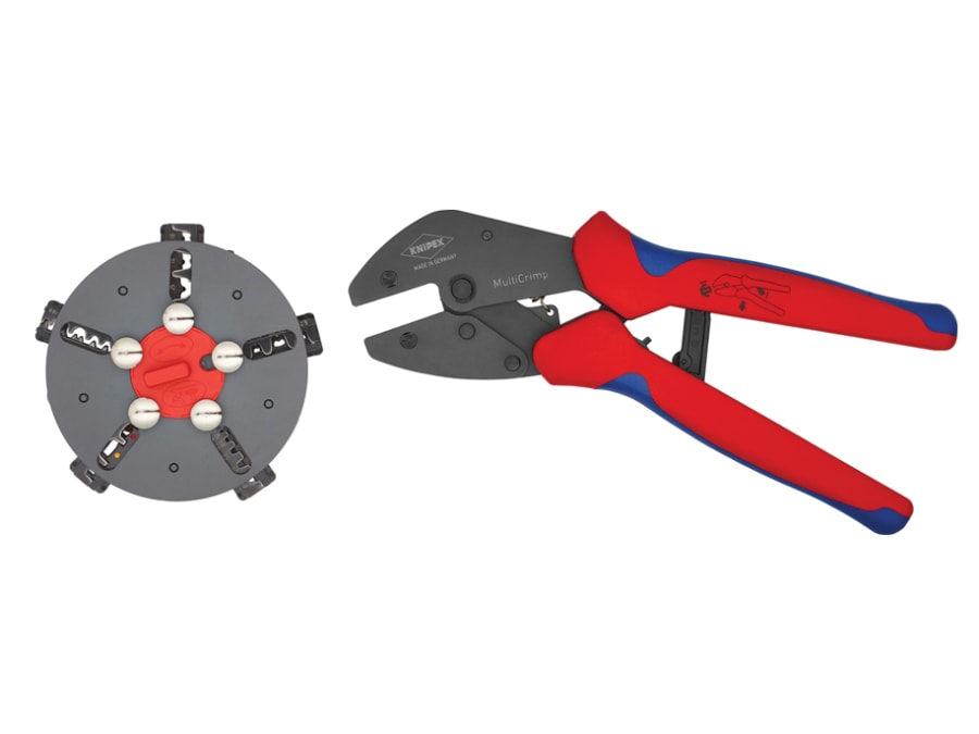 Knipex 973302 MultiCrimp Crimping Pliers with 5 Cartridges
