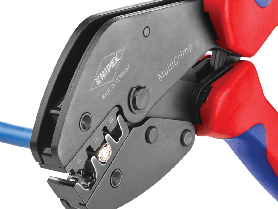 Knipex 973302 MultiCrimp Crimping Pliers with 5 Cartridges