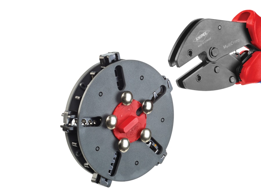 Knipex 973302 MultiCrimp Crimping Pliers with 5 Cartridges