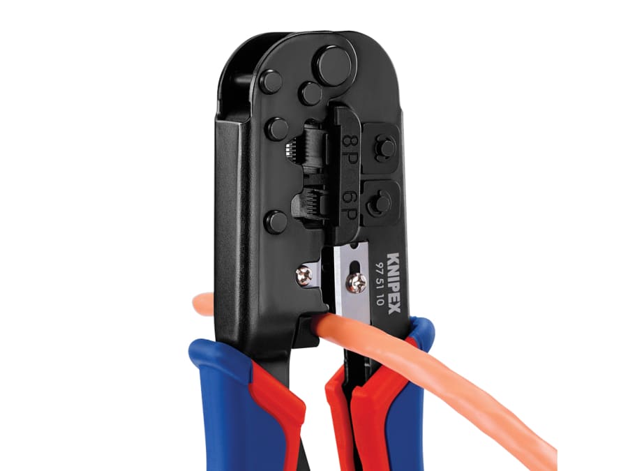 Knipex 975110SB Crimping Pliers for Western Plugs